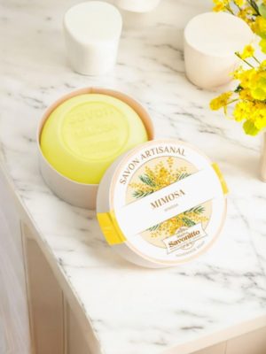 Mimosa Soap Bar in Wooden Gift Box