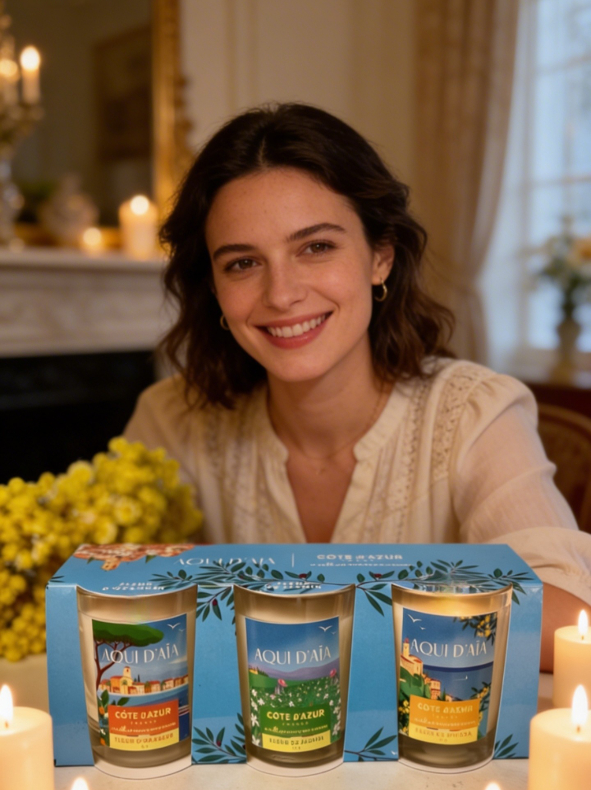 AQUI D'AIA Candle Trio French Riviera France