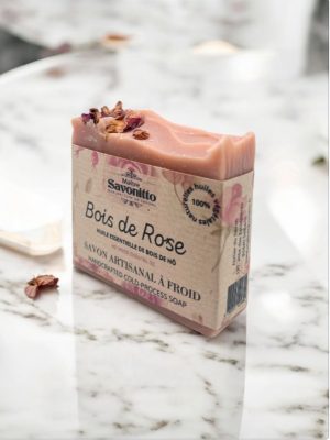 Cold Saponified Soap – Rosewood Essential Oil & Pink Clay (100g)