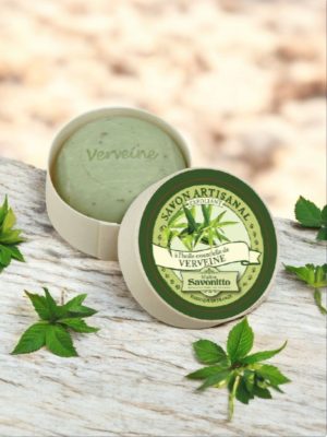 Verbena Exfoliant Soap Bar – (Wooden Gift Box)