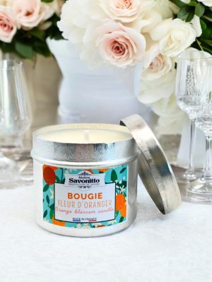 Orange Blossom Scented Candle – 100% Vegetable Wax