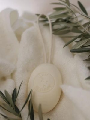 Goat's Milk Oval Soap on a Rope