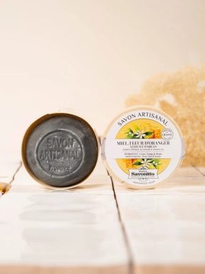 Honey & Orange Blossom Soap in Wooden Box