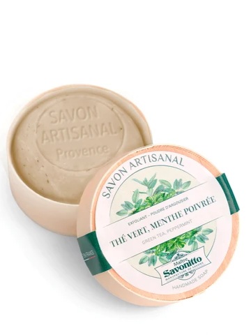 Green Tea & Peppermint Soap in a Wooden Box