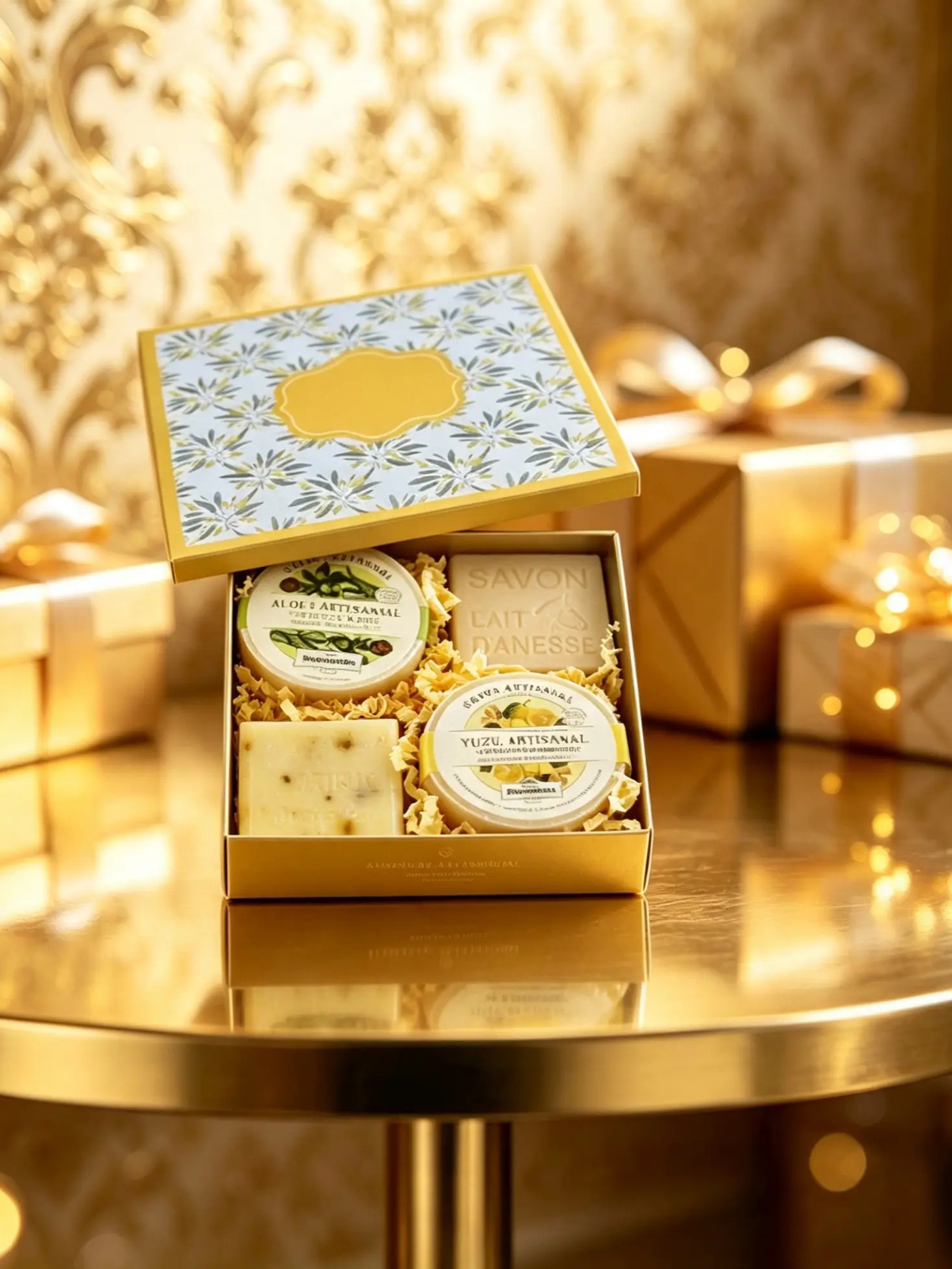 Golden Gifts Set in Metal Box