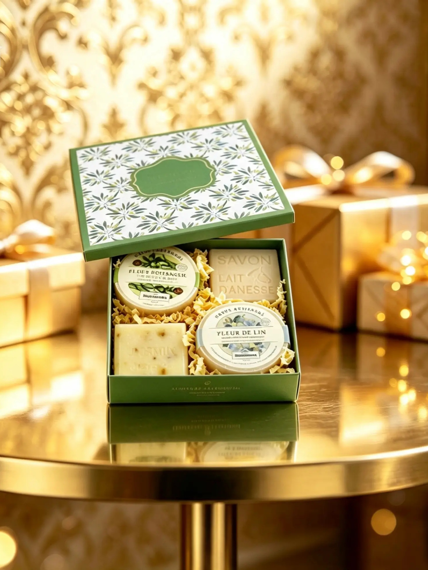 Floral Gifts Set in Metal Box