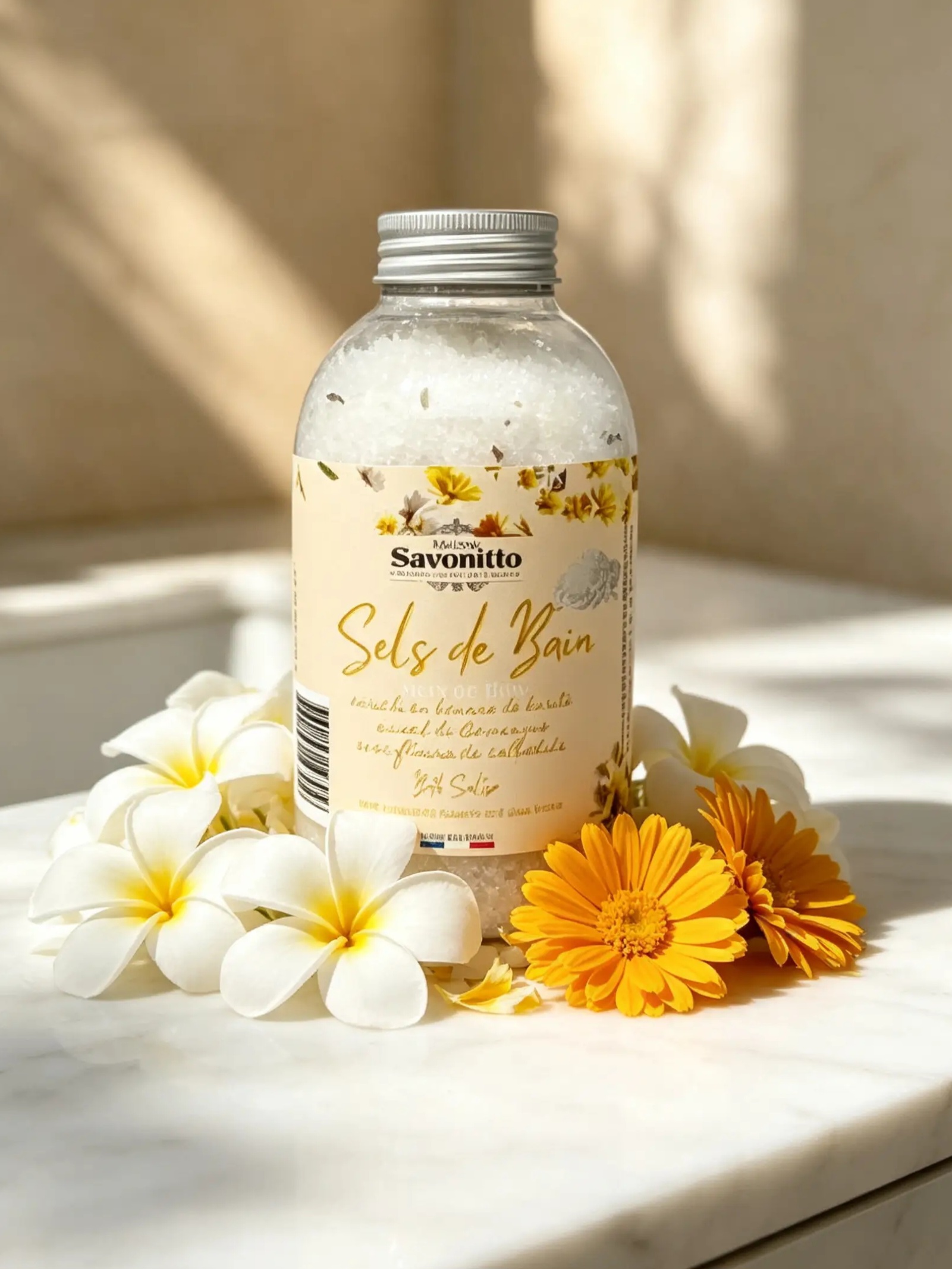 Bath Salts with Monoi & Calendula Flowers