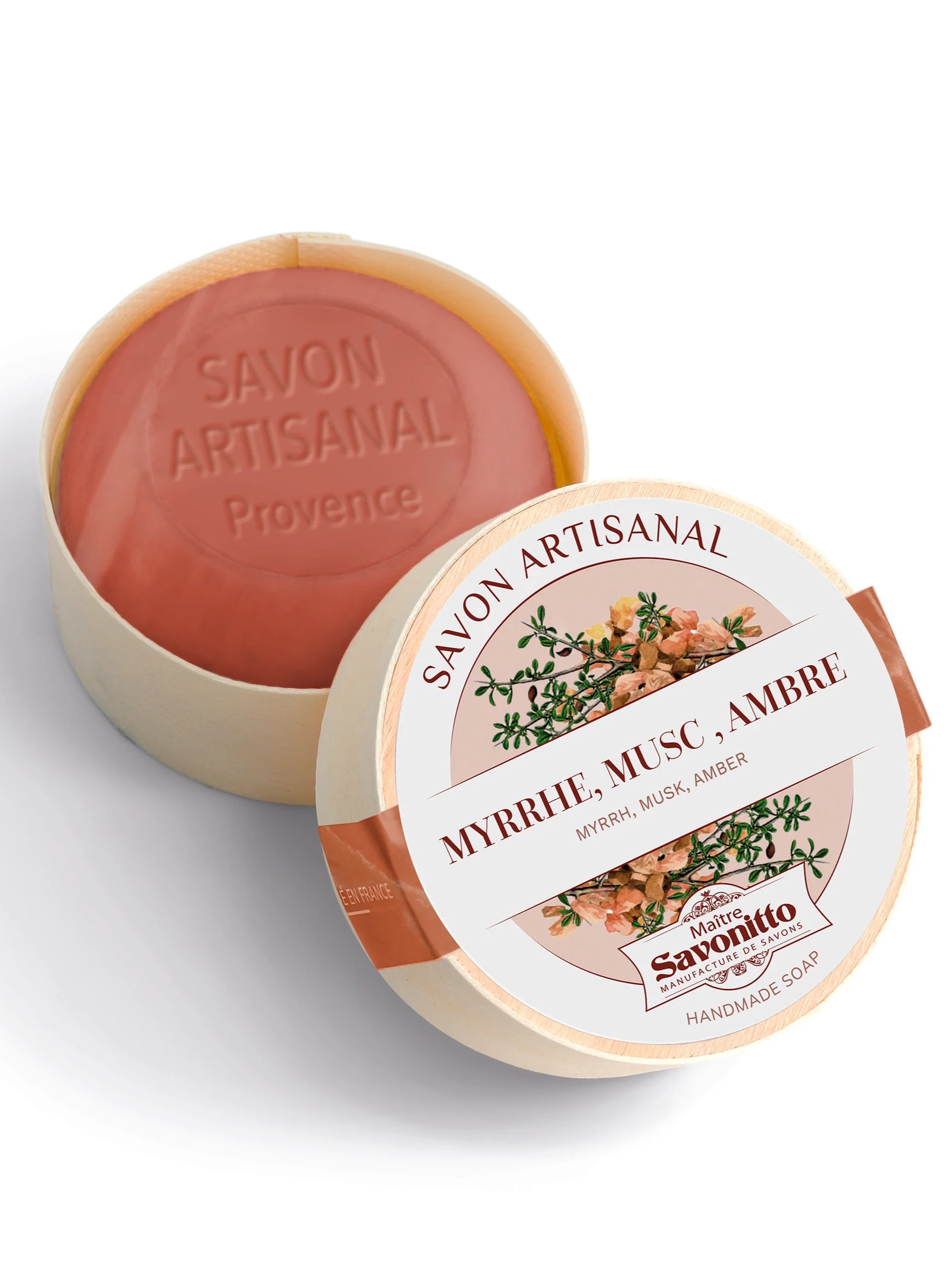 Myrrh, Musk & Amber Soap in Wooden Box